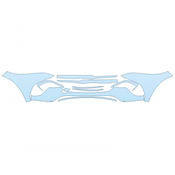 PAINT PROTECTION KIT - 2023 MERCEDES EQS-CLASS SUV 450+ BUMPER (MULTI PIECE) - PRECUT PPF CLEAR BRA WRAP