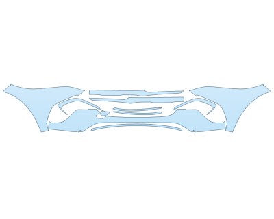 PAINT PROTECTION KIT - 2023 MERCEDES EQS-CLASS SUV 450+ BUMPER (MULTI PIECE) - PRECUT PPF CLEAR BRA WRAP