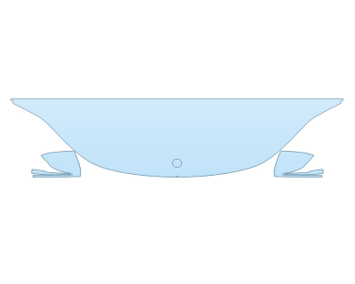 PAINT PROTECTION KIT - 2023 MERCEDES EQS-CLASS SUV 450+ HOOD FENDERS MIRRORS 24 INCH (WRAPPED EDGES) - PRECUT PPF CLEAR BRA WRAP