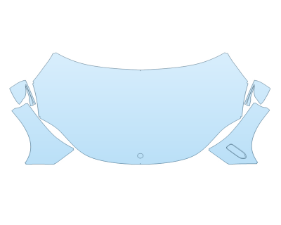 PAINT PROTECTION KIT - 2023 MERCEDES EQS-CLASS SUV 450+ FULL HOOD FENDERS MIRRORS(WRAPPED EDGES) - PRECUT PPF CLEAR BRA WRAP