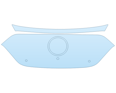 PAINT PROTECTION KIT - 2023 MERCEDES EQS-CLASS SUV 450+ GRILL - PRECUT PPF CLEAR BRA WRAP