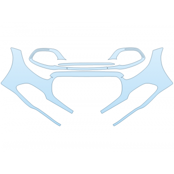 PAINT PROTECTION KIT - 2023 MERCEDES S-CLASS MAYBACH 680 BUMPER 1 PIECE - PRECUT PPF CLEAR BRA WRAP