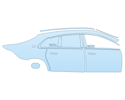 PAINT PROTECTION KIT - 2023 MERCEDES S-CLASS MAYBACH 680 PASSENGER SIDE - PRECUT PPF CLEAR BRA WRAP