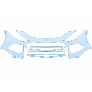 PAINT PROTECTION KIT - 2023 MERCEDES SL-CLASS AMG 55 BUMPER - PRECUT PPF CLEAR BRA WRAP