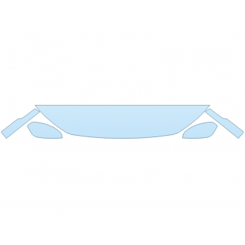 PAINT PROTECTION KIT - 2023 MITSUBISHI ECLIPSE CROSS SEL HOOD FENDERS MIRRORS 12 INCH (WRAPPED EDGES) - PRECUT PPF CLEAR BRA WRAP