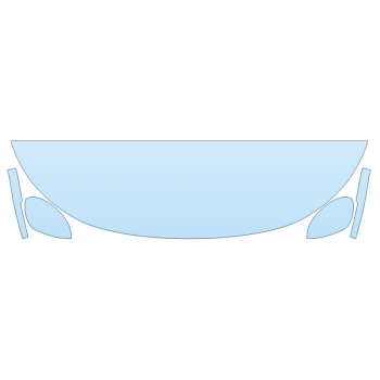 PAINT PROTECTION KIT - 2023 MITSUBISHI OUTLANDER LE HOOD FENDERS MIRRORS 18 INCH (WRAPPED EDGES) - PRECUT PPF CLEAR BRA WRAP