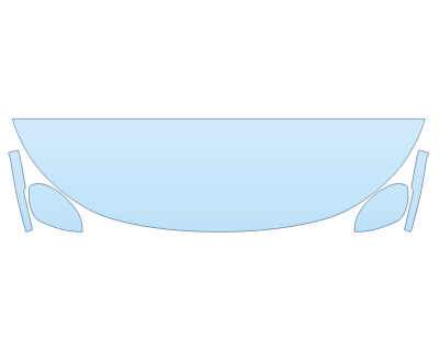 PAINT PROTECTION KIT - 2023 MITSUBISHI OUTLANDER PHEV LE HOOD FENDERS MIRRORS 18 INCH (WRAPPED EDGES) - PRECUT PPF CLEAR BRA WRAP
