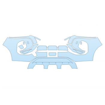 Precut PPF Kit – Clear Bra Paint Protection Film PAINT PROTECTION KIT - 2023 MITSUBISHI OUTLANDER PHEV SEL BUMPER - PRECUT PPF CLEAR BRA WRAP