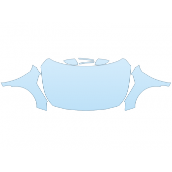 PAINT PROTECTION KIT - 2023 NISSAN ALTIMA SR VC-TURBO FULL HOOD FENDERS MIRRORS(WRAPPED EDGES) - PRECUT PPF CLEAR BRA WRAP