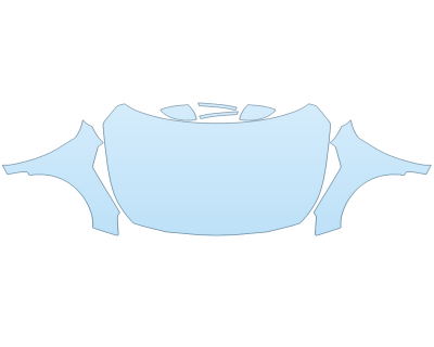 PAINT PROTECTION KIT - 2023 NISSAN ALTIMA SR VC-TURBO FULL HOOD FENDERS MIRRORS(WRAPPED EDGES) - PRECUT PPF CLEAR BRA WRAP