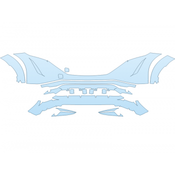 PAINT PROTECTION KIT - 2023 NISSAN ARIYA EMPOWER+ BUMPER - PRECUT PPF CLEAR BRA WRAP