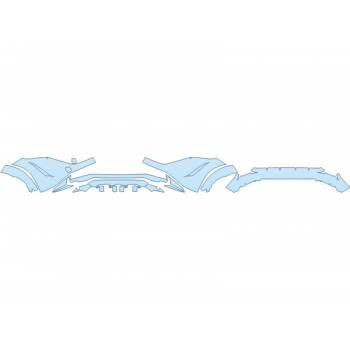 PAINT PROTECTION KIT - 2023 NISSAN ARIYA EMPOWER+ BUMPER (MULTI PIECE) - PRECUT PPF CLEAR BRA WRAP