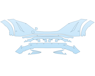 PAINT PROTECTION KIT - 2023 NISSAN ARIYA EMPOWER+ BUMPER WITH SENSORS - PRECUT PPF CLEAR BRA WRAP