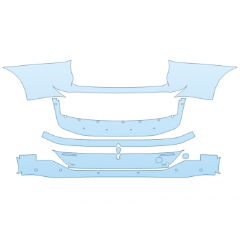 PAINT PROTECTION KIT - 2023 NISSAN ARIYA EMPOWER+ REAR BUMPER WITH SENSORS - PRECUT PPF CLEAR BRA WRAP