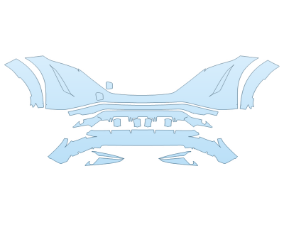 PAINT PROTECTION KIT - 2023 NISSAN ARIYA ENGAGE BUMPER - PRECUT PPF CLEAR BRA WRAP
