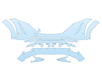 PAINT PROTECTION KIT - 2023 NISSAN ARIYA ENGAGE BUMPER WITH SENSORS - PRECUT PPF CLEAR BRA WRAP