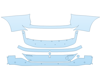 PAINT PROTECTION KIT - 2023 NISSAN ARIYA ENGAGE REAR BUMPER WITH SENSORS - PRECUT PPF CLEAR BRA WRAP