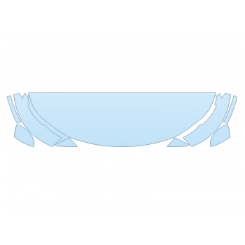 PAINT PROTECTION KIT - 2023 NISSAN ARIYA ENGAGE HOOD FENDERS MIRRORS 24 INCH (WRAPPED EDGES) - PRECUT PPF CLEAR BRA WRAP