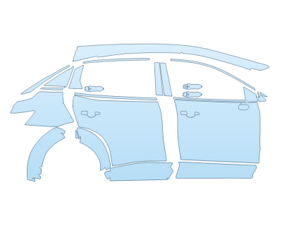 PAINT PROTECTION KIT - 2023 NISSAN ARIYA ENGAGE PASSENGER SIDE - PRECUT PPF CLEAR BRA WRAP