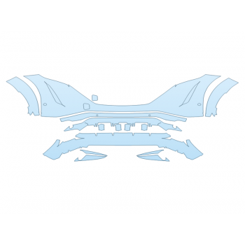 PAINT PROTECTION KIT - 2023 NISSAN ARIYA EVOLVE+ BUMPER WITH SENSORS - PRECUT PPF CLEAR BRA WRAP