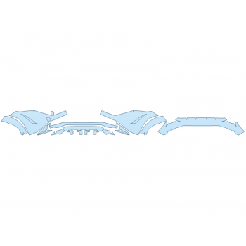 PAINT PROTECTION KIT - 2023 NISSAN ARIYA PLATINUM+ BUMPER (MULTI PIECE) - PRECUT PPF CLEAR BRA WRAP