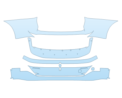 PAINT PROTECTION KIT - 2023 NISSAN ARIYA PLATINUM+ REAR BUMPER - PRECUT PPF CLEAR BRA WRAP