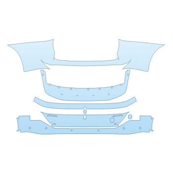 Precut PPF Kit – Clear Bra Paint Protection Film PAINT PROTECTION KIT - 2023 NISSAN ARIYA PLATINUM+ REAR BUMPER WITH SENSORS - PRECUT PPF CLEAR BRA WRAP