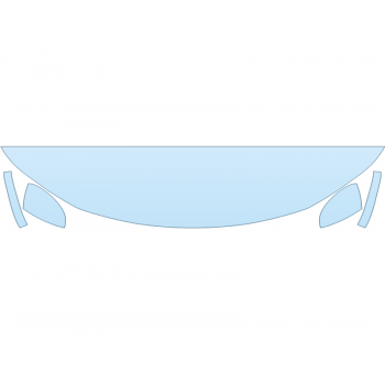 PAINT PROTECTION KIT - 2023 NISSAN ARIYA PLATINUM+ HOOD FENDERS MIRRORS 18 INCH (WRAPPED EDGES) - PRECUT PPF CLEAR BRA WRAP