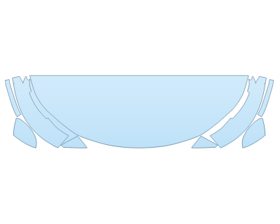 PAINT PROTECTION KIT - 2023 NISSAN ARIYA PLATINUM+ HOOD FENDERS MIRRORS 24 INCH (WRAPPED EDGES) - PRECUT PPF CLEAR BRA WRAP