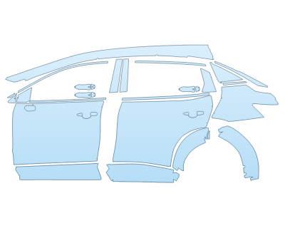 PAINT PROTECTION KIT - 2023 NISSAN ARIYA PLATINUM+ DRIVER SIDE - PRECUT PPF CLEAR BRA WRAP