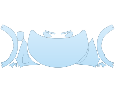 PAINT PROTECTION KIT - 2023 NISSAN ARIYA PLATINUM+ FULL HOOD FENDERS MIRRORS(WRAPPED EDGES) - PRECUT PPF CLEAR BRA WRAP