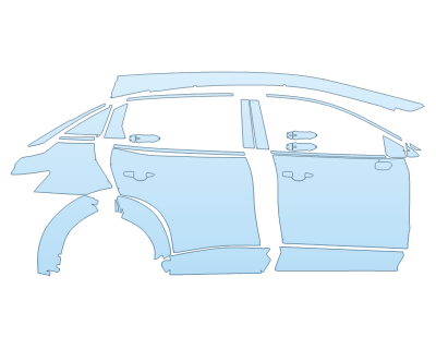 PAINT PROTECTION KIT - 2023 NISSAN ARIYA PLATINUM+ PASSENGER SIDE - PRECUT PPF CLEAR BRA WRAP