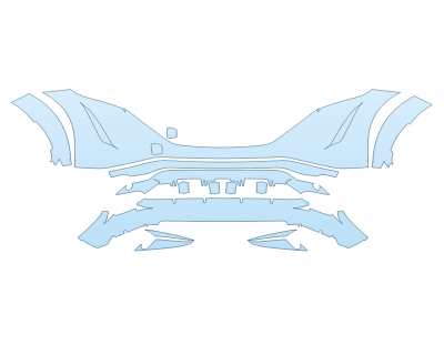 PAINT PROTECTION KIT - 2023 NISSAN ARIYA PREMIER BUMPER - PRECUT PPF CLEAR BRA WRAP