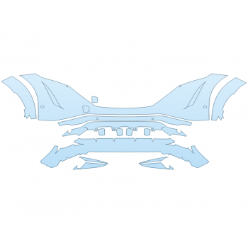 PAINT PROTECTION KIT - 2023 NISSAN ARIYA PREMIER BUMPER WITH SENSORS - PRECUT PPF CLEAR BRA WRAP