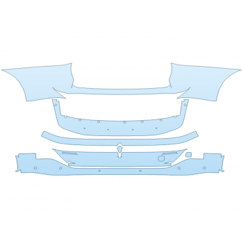 PAINT PROTECTION KIT - 2023 NISSAN ARIYA PREMIER REAR BUMPER WITH SENSORS - PRECUT PPF CLEAR BRA WRAP