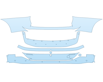 PAINT PROTECTION KIT - 2023 NISSAN ARIYA PREMIER REAR BUMPER WITH SENSORS - PRECUT PPF CLEAR BRA WRAP