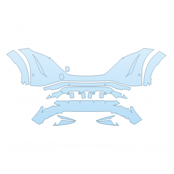 PAINT PROTECTION KIT - 2023 NISSAN ARIYA VENTURE+ BUMPER WITH SENSORS - PRECUT PPF CLEAR BRA WRAP