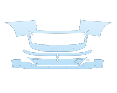 PAINT PROTECTION KIT - 2023 NISSAN ARIYA VENTURE+ REAR BUMPER WITH SENSORS - PRECUT PPF CLEAR BRA WRAP