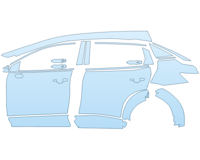 PAINT PROTECTION KIT - 2023 NISSAN ARIYA VENTURE+ DRIVER SIDE - PRECUT PPF CLEAR BRA WRAP