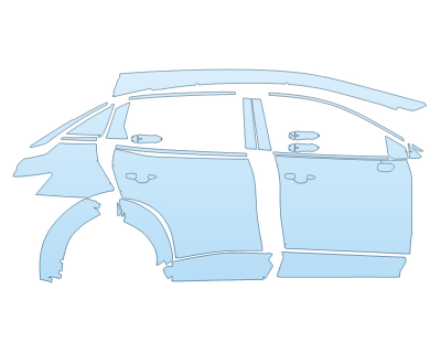 PAINT PROTECTION KIT - 2023 NISSAN ARIYA VENTURE+ PASSENGER SIDE - PRECUT PPF CLEAR BRA WRAP