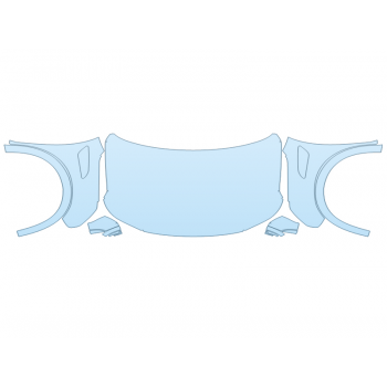 PAINT PROTECTION KIT - 2023 NISSAN ARMADA MIDNIGHT EDITION FULL HOOD FENDERS MIRRORS(WRAPPED EDGES) NO V8 EMBLEM - PRECUT PPF CLEAR BRA WRAP