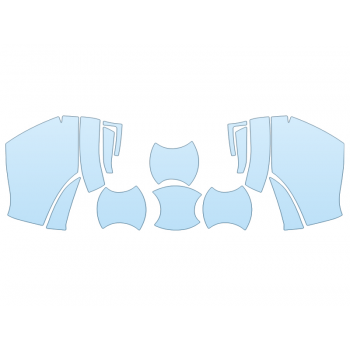 PAINT PROTECTION KIT - 2023 NISSAN ARMADA MIDNIGHT EDITION MIRRORS DOOR CUPS - PRECUT PPF CLEAR BRA WRAP