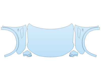 PAINT PROTECTION KIT - 2023 NISSAN ARMADA S FULL HOOD FENDERS MIRRORS(WRAPPED EDGES) - PRECUT PPF CLEAR BRA WRAP