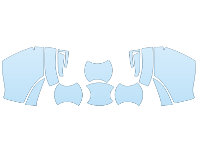 PAINT PROTECTION KIT - 2023 NISSAN ARMADA S MIRRORS DOOR CUPS - PRECUT PPF CLEAR BRA WRAP