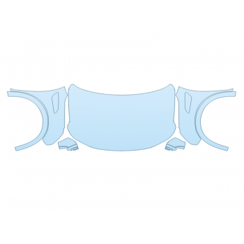 PAINT PROTECTION KIT - 2023 NISSAN ARMADA SL FULL HOOD FENDERS MIRRORS(WRAPPED EDGES) NO V8 EMBLEM - PRECUT PPF CLEAR BRA WRAP