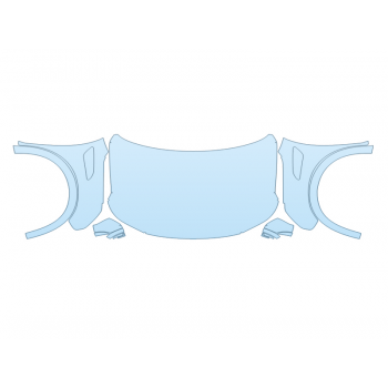 PAINT PROTECTION KIT - 2023 NISSAN ARMADA SV FULL HOOD FENDERS MIRRORS(WRAPPED EDGES) NO V8 EMBLEM - PRECUT PPF CLEAR BRA WRAP