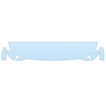 PAINT PROTECTION KIT - 2024 NISSAN FRONTIER S HOOD FENDERS MIRRORS 18 INCH (WRAPPED EDGES) - PRECUT PPF CLEAR BRA WRAP