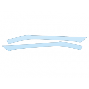 PAINT PROTECTION KIT - 2024 NISSAN FRONTIER S ROOF PILLARS - PRECUT PPF CLEAR BRA WRAP