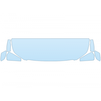 PAINT PROTECTION KIT - 2024 NISSAN FRONTIER SV SPORT HOOD FENDERS MIRRORS 24 INCH (WRAPPED EDGES) - PRECUT PPF CLEAR BRA WRAP