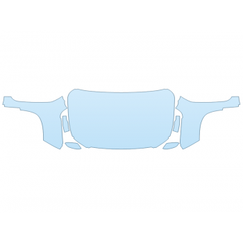 PAINT PROTECTION KIT - 2023 NISSAN FRONTIER SV SPORT FULL HOOD FENDERS MIRRORS(WRAPPED EDGES) - PRECUT PPF CLEAR BRA WRAP